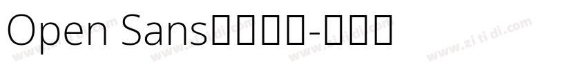 Open Sans英文字体字体转换